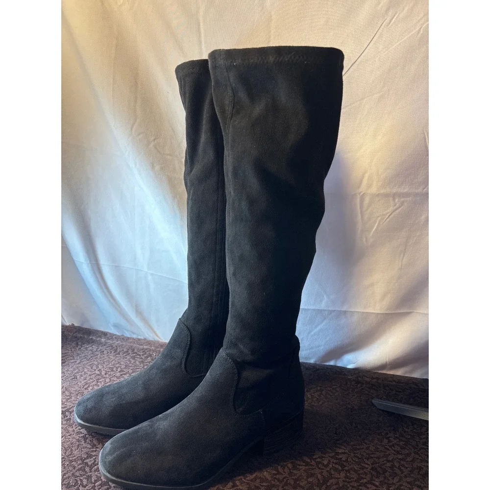 Kenneth Cole Reaction Salt Stretch Over‎ The Knee Boots Black HNXJune 25